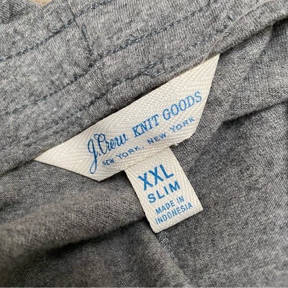 NWT J Crew Grey Slim Fit Jogger Sweatpants XXL - Picture 10 of 11